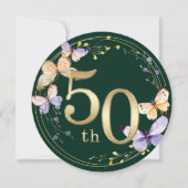 Invitation Bonnet d'or 50e anniversaire de couronne (Devant)