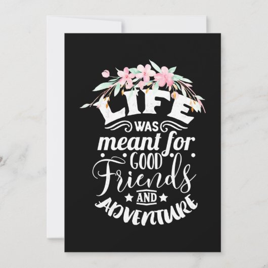 Invitation Bons amis et aventure (Devant)