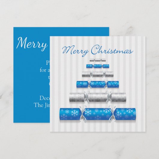 Invitation Bons de Noël élégants (Devant / Derrière)
