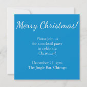Invitation Bons de Noël élégants (Dos)