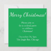 Invitation Bons de Noël élégants (Dos)