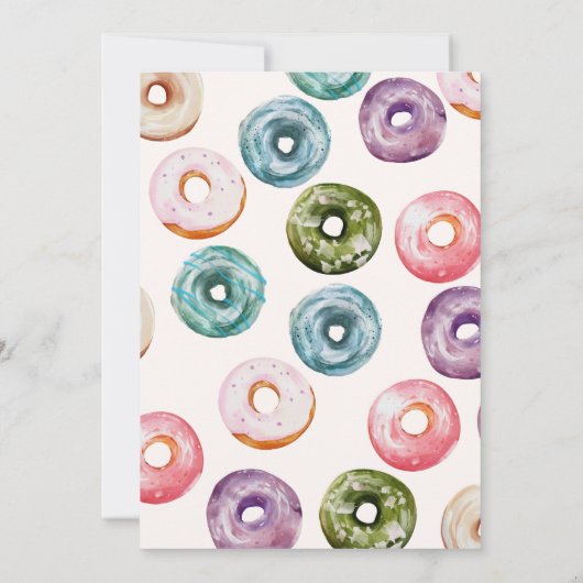 Invitation Bons mignons 1er anniversaire, Soins sucrés pour b (Dos)