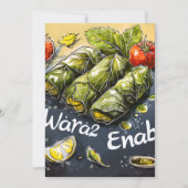 Invitation Bonté de la feuille de raisin : authentique Wara2 (Devant)