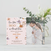 Invitation Boo Baby shower Notre Petit Boo A Presque Dû (Debout devant)