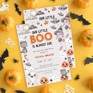 Invitation Boo Baby shower Notre Petit Boo A Presque Dû