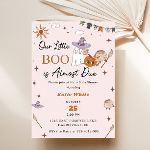 Invitation Boo Baby shower Notre Petit Boo A Presque Dû