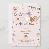 Invitation Boo Baby shower Notre Petit Boo A Presque Dû (Devant)