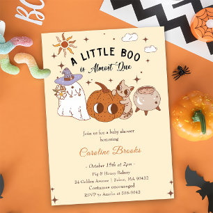 Invitation Boo Baby shower un peu Boo est presque dû