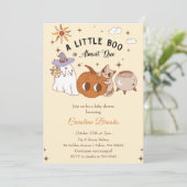 Invitation Boo Baby shower un peu Boo est presque dû (Debout devant)
