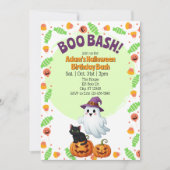 Invitation Boo Bash, Halloween Birthday (Devant)