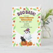 Invitation Boo Bash, Halloween Birthday (Debout devant)