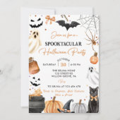 Invitation Boo Cute Ghost Citrouille de la fête d'Halloween (Devant)