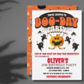 INVITATION BOO DAY PARTY HALLOWEEN CITROUILLE HOCKEY