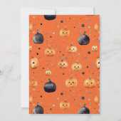 INVITATION BOO DAY PARTY HALLOWEEN CITROUILLE HOCKEY (Dos)