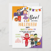 Invitation Boo Enfants Halloween Costume Fancy Robe Party (Devant)