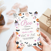 Invitation Boo est presque dû Halloween Baby shower à thème