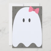 Invitation Boo ! Filles Halloween Fête d'anniversaire Invitat (Dos)