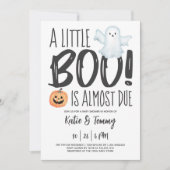 Invitation Boo Ghost Jack O'Lantern Baby shower d'Halloween (Devant)