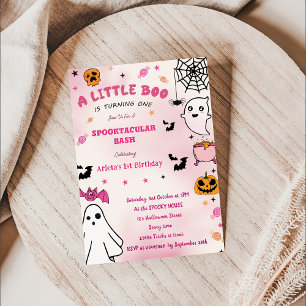 Invitation Boo Premier Anniversaire Notre Petit Boo En Tourne