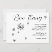 Invitation Boo Thang Déplaisant Spiders Halloween Party (Devant)