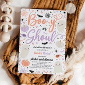 Invitation Boo-y ou Ghoul Halloween Ghost Genre Revevela Part