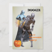 Invitation Boogie Zombie Halloween (Devant)