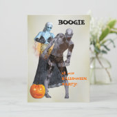 Invitation Boogie Zombie Halloween (Debout devant)