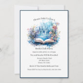 Invitation Book Castle Floral Book Club (Devant)