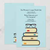 Invitation Book Club (Choisir une couleur Arrière  (Devant / Derrière)