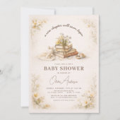 Invitation Book New Chapter Begins Baby Shower (Devant)