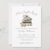 Invitation Book New Chapter Floral Bridal Shower (Devant)