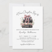 Invitation Book New Chapter Floral Bridal Shower (Devant)