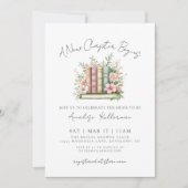 Invitation Book New Chapter Floral Bridal Shower (Devant)