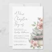 Invitation Book New Chapter Floral Bridal Shower (Devant)