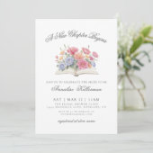 Invitation Book Watercolor Floral Bridal Shower (Debout devant)