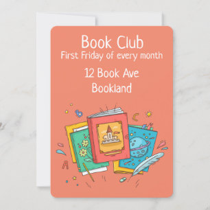 Invitation Bookclub fantaisie groupe réserver session invitat