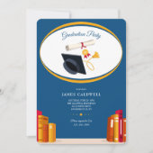 Invitation Bookends Graduation Party (Devant)