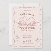 Invitation Bookish Hand Drake Bachelorette Weekend (Devant)