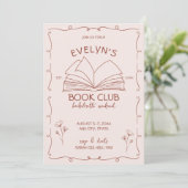 Invitation Bookish Hand Drake Bachelorette Weekend (Debout devant)