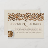 Invitation Books De Café Pour Demande De Baby shower (Devant / Derrière)