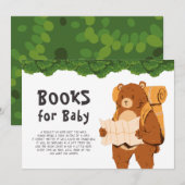Invitation Books Demander Baby shower d'aventure de l'ours de (Devant / Derrière)