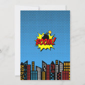 Invitation Boom Comic Superhero 4e anniversaire (Dos)