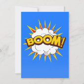 Invitation Boom ! Explosion de dessin (Dos)