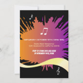 Invitation Boombox Anniversaire : Blast In Fun (Dos)