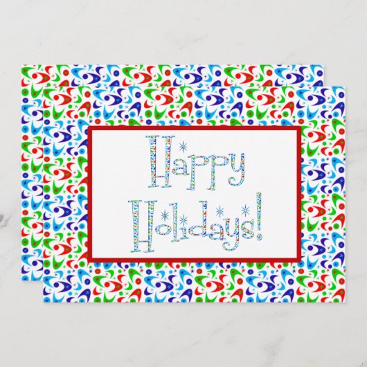 Invitation Boomerangs de vacances (Devant / Derrière)