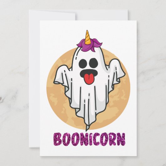 Invitation Boonicorn || Halloween (Devant)