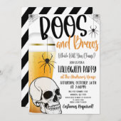 Invitation Boos and Brews (Devant / Derrière)