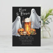 Invitation Boos and Brews Halloween Party (Debout devant)