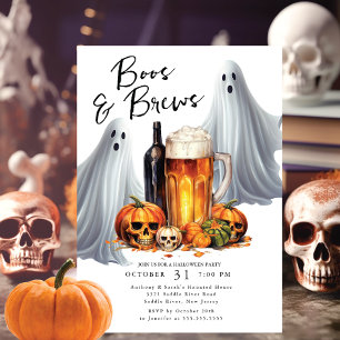 Invitation Boos and Brews Halloween Party