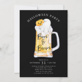 Invitation Boos and Brews Halloween Party (Devant)